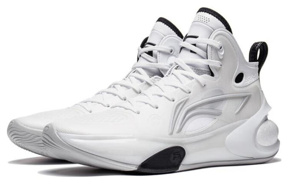 Li Ning YuShuai 17 Comfortable Abrasion Resistant High top Basketball Shoes Men"s Black White