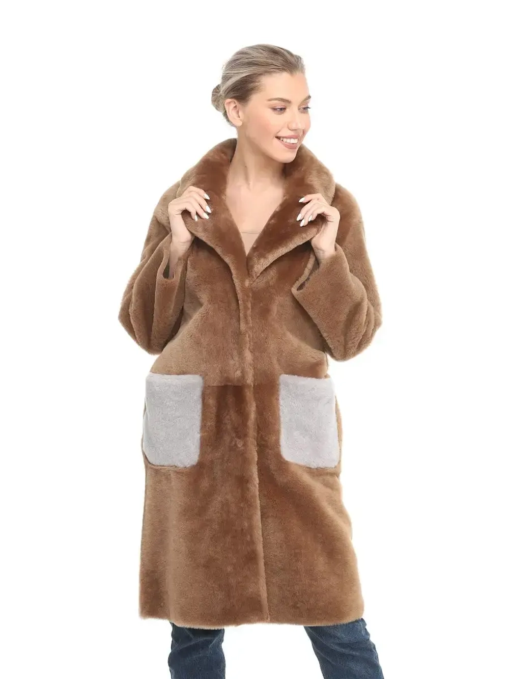 Шуба женская натуральная овчина Турция