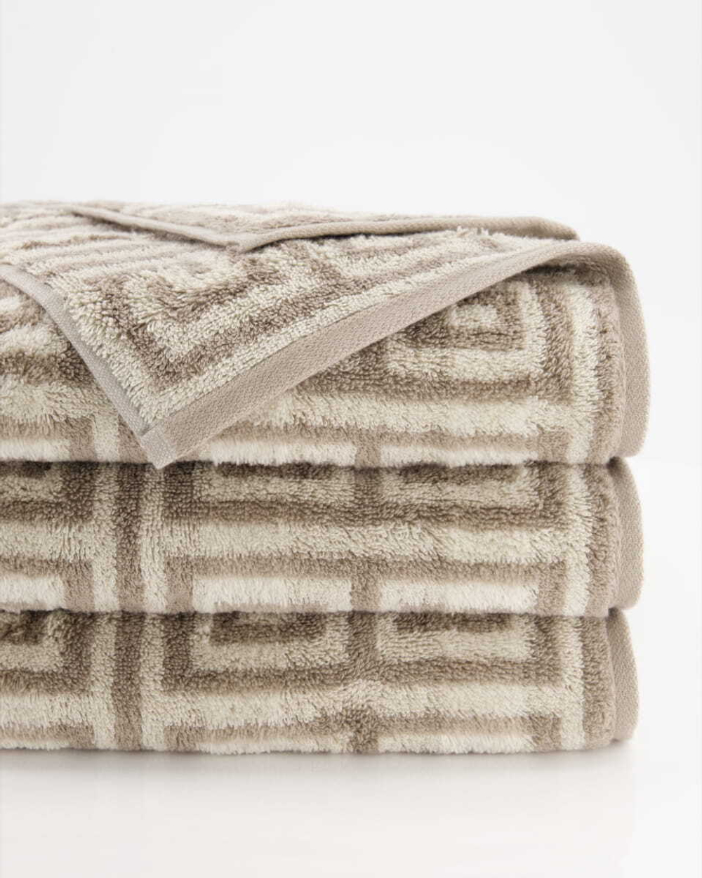 Полотенце 50х100 Cawo Noblesse Elegance Allover 1088 37 бежевое