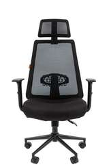 Офисное кресло Chairman 535 Россия BLACK ткань черный/черный