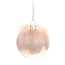 GAEM Набор из 12шт, Украшение новогоднее Шар "Перышко страуса", D8 см, L35 W27 H9 см