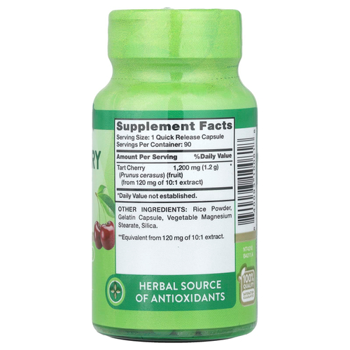 Nature's Truth, Ультра терпкий экстракт вишни, 1200 мг, 90 капсул с быстрым высвобождением