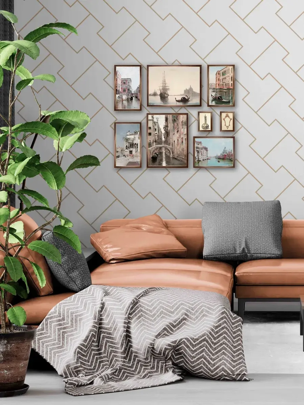 Картины на стену интерьерные на холсте 8 шт