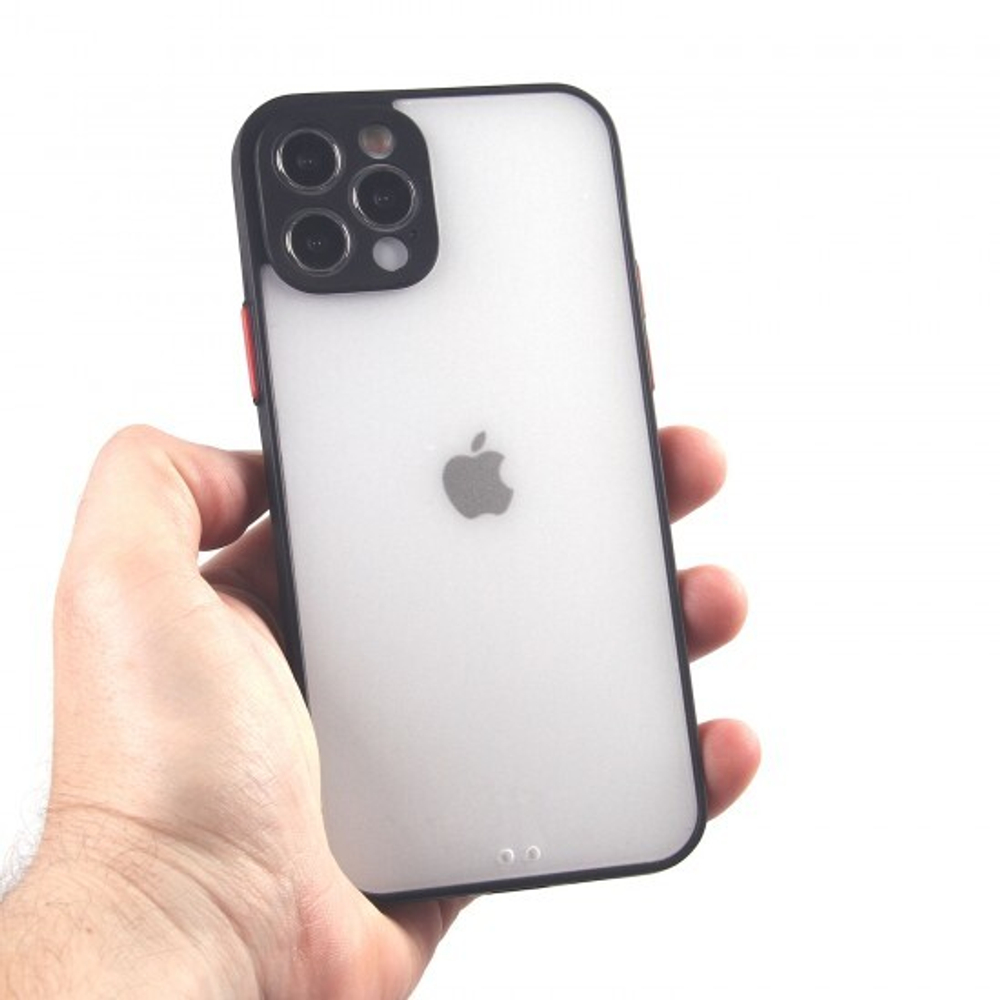 Чехол для iPhone 12 Pro, прозрачный, матовый, 0,5 мм, 012507 Зеленый