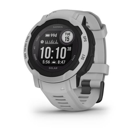 Спортивные прочные часы Garmin Instinct 2, Solar, Mist Gray, 010-02627-01