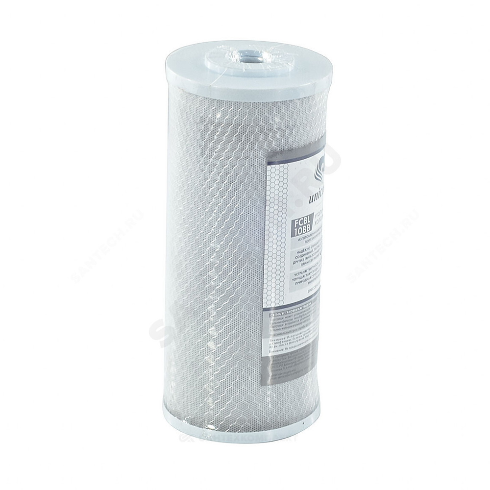 Картридж активированный уголь 1 мкм Slim Line 10" Unicorn FCBL