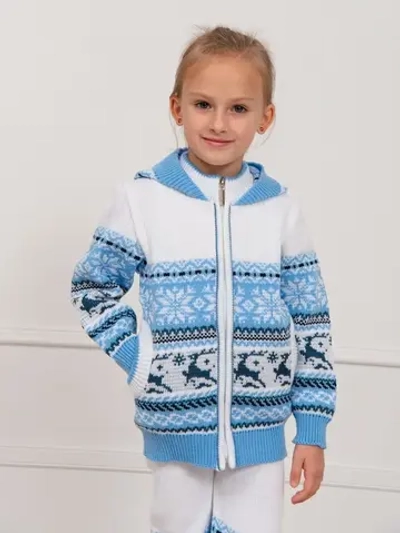 Кофта вязаная на молнии