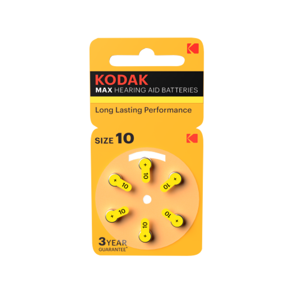 Батарейки Kodak ZA10-6BL [KZA10-6] MAX Hearing Aid | Kodak