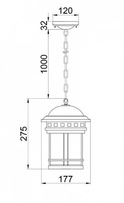 Подвесной светильник Maytoni Salamanca O031PL-01BR