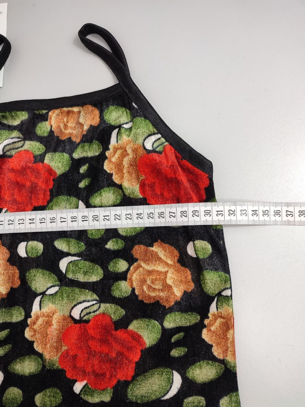 Топ с цветочным принтом 40 размер