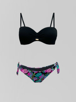 Купальник Secret 22321 с черным лифом и цветными плавками