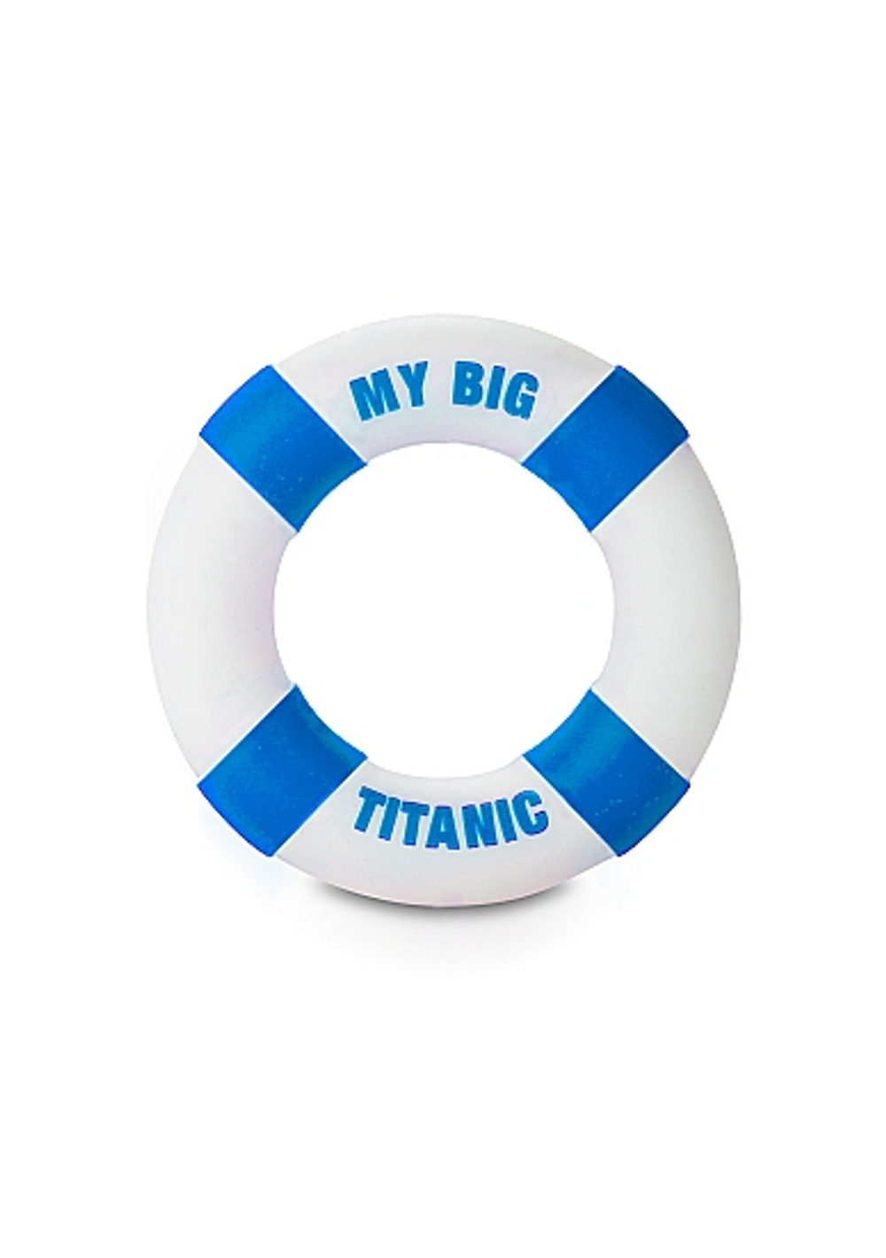 Эрекционное кольцо на пенис Buoy My Big Titanic (Цвет: белый)
