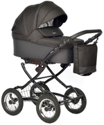 Детская коляска Indigo Barbara 21 Classic 3 в 1 с автокреслом Avionaut Cosmo Ba06 черный