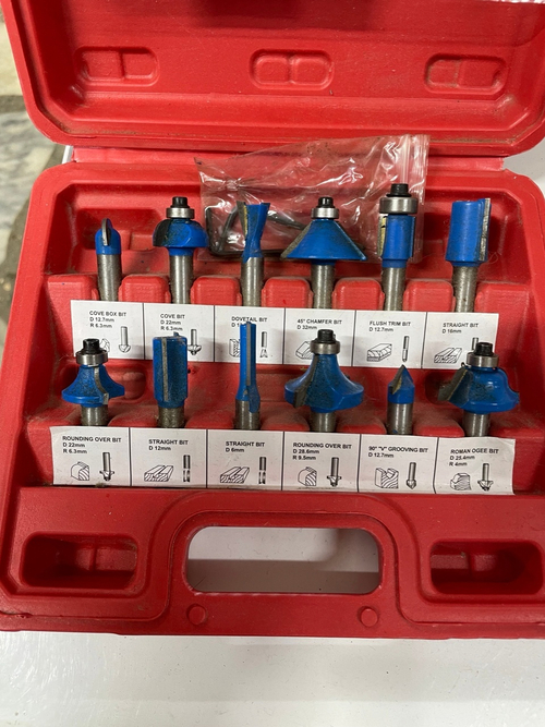 Набор Фрез 12шт ММ Цанг 8мм