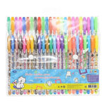 Ручка гелевая, Basir, цветные чернила, серия "Коты", ароматизированная с блёстками, 48 шт