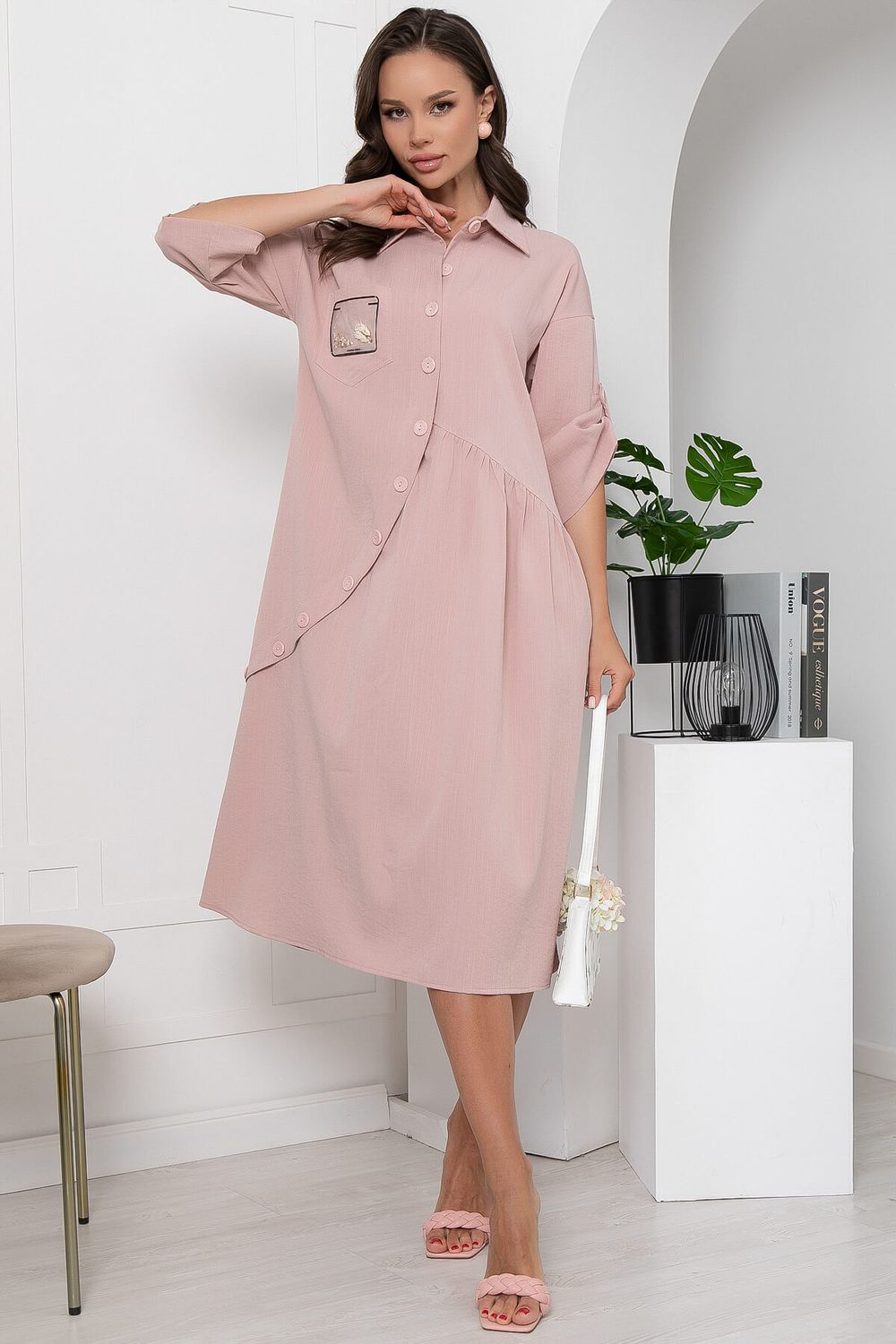 Платье "Индира" (пыльная роза) П5943 LT Collection