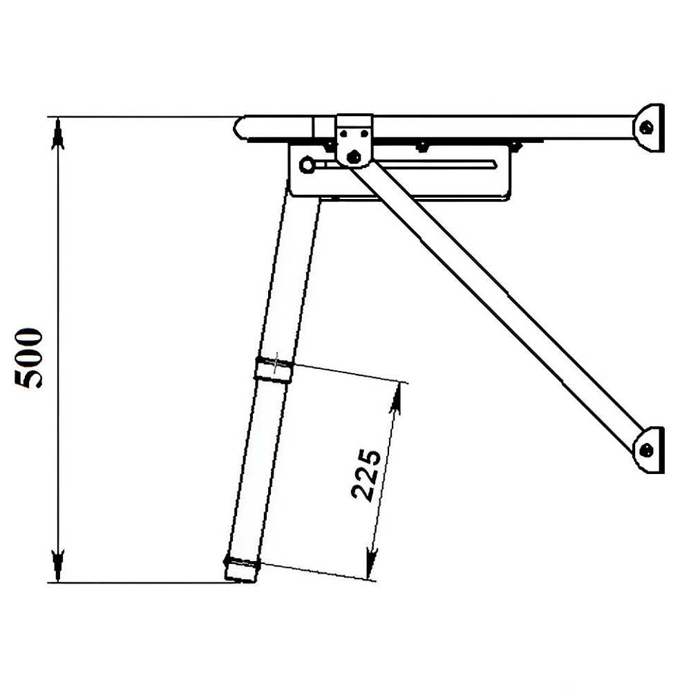 Платформа кормовая с трапом 2 ступени белые (10269475)