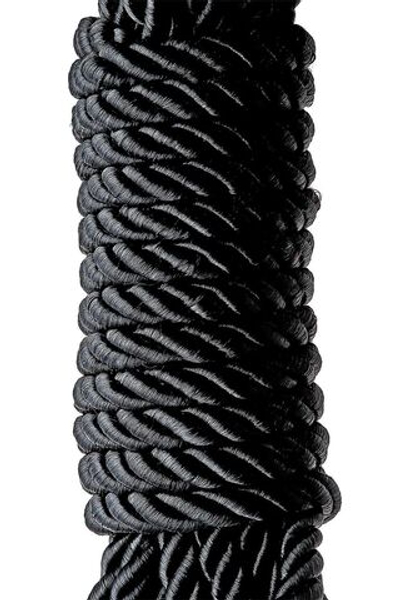 Черная веревка для шибари DELUXE BONDAGE ROPE - 5 м. (Цвет: черный)