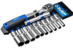ЗУБР ТБ-12У, 12 предм., (1/2″), набор торцовых головок, Профессионал (27650-H12)