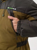 Зимний мужской костюм Onerus "Горный -45" (Брезент/Таслан), Полукомбинезон, Хаки