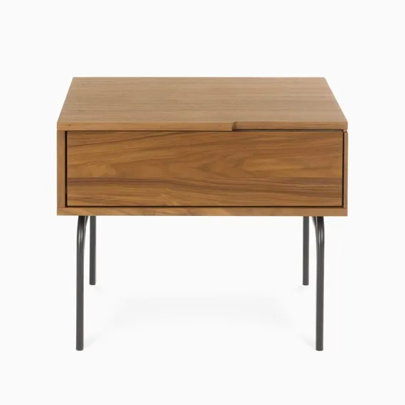 Прикроватная тумба Tara 60х60 см, шпон ореха