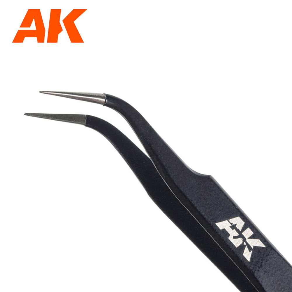 Изогнутый пинцет для моделирования AK Interactive Curved Tweezers