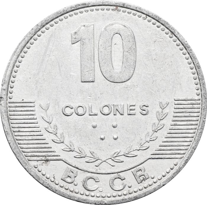 10 колонов 2012 Коста-Рика