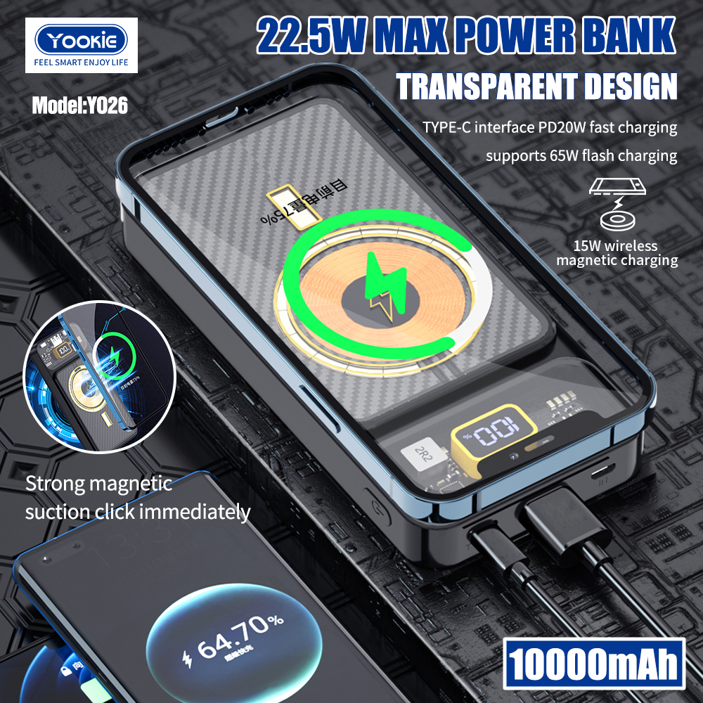 Power Bank Yookie YO26 MagSafe (10000mAh)