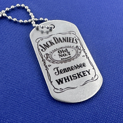 Жетон стальной с гравировкой Джек Дениелс, Jack Daniel's подарочный набор