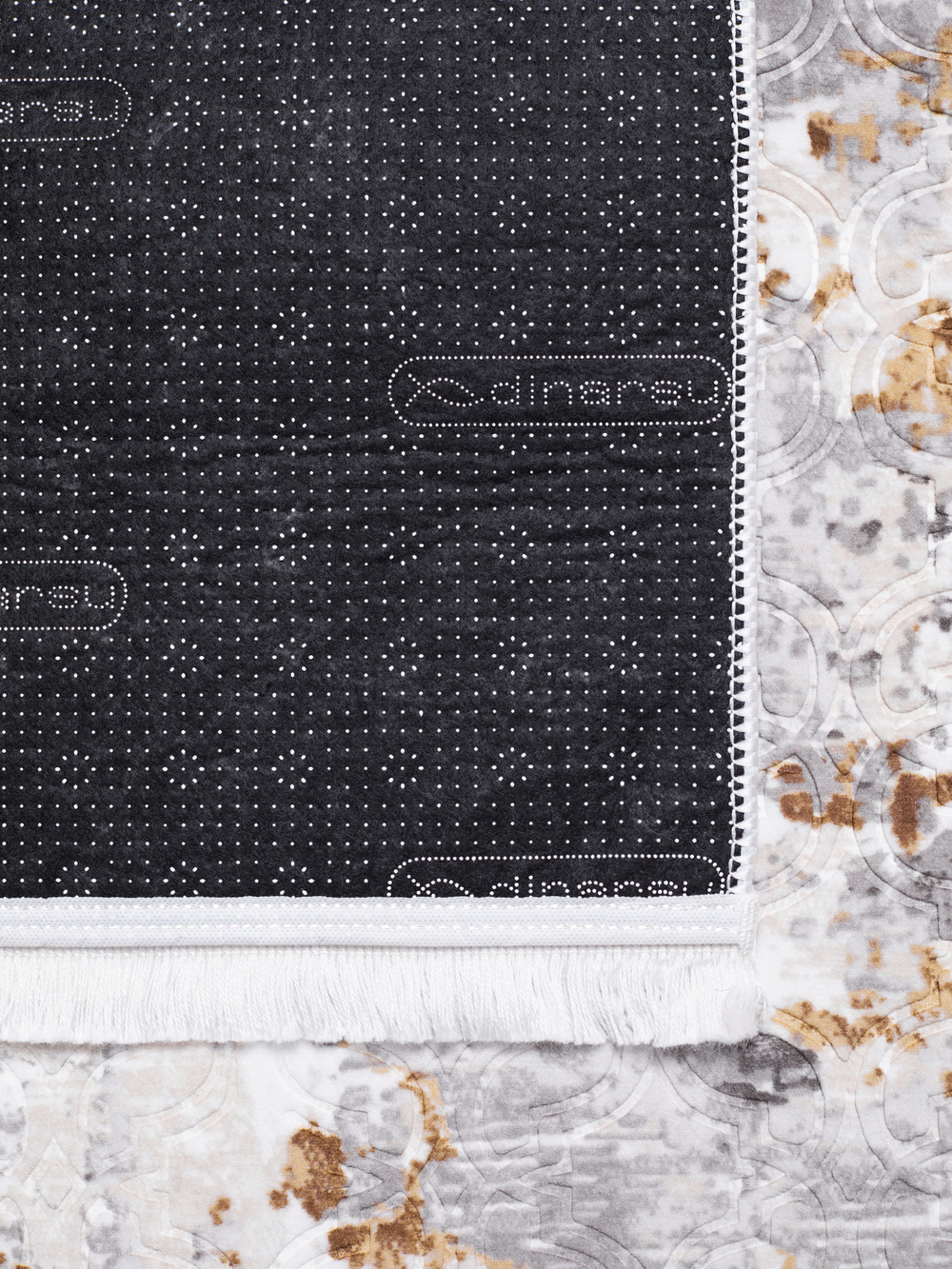 Набор ковриков для ванной и туалета, 60x100/50x60 см, цвет Серый с узором