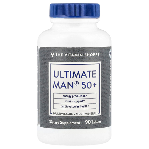 The Vitamin Shoppe, Ultimate Man® 50+, мультивитамины и мультиминералы, 90 таблеток