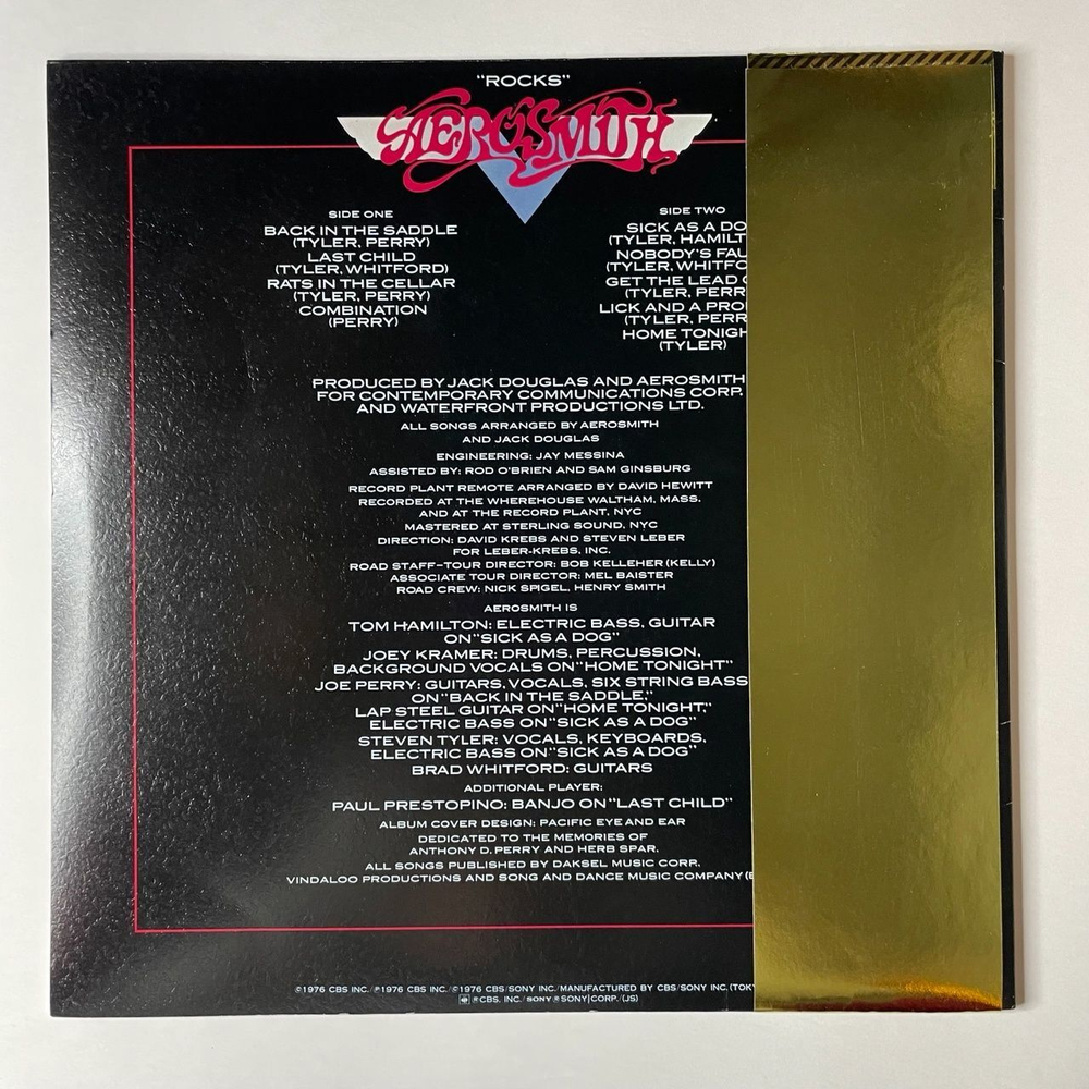 Винтажная виниловая пластинка LP Aerosmith Rocks (Japan 1976) (Obi) Lick And A Promise