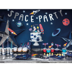 Гирлянда-буквы «SPACE PARTY. Космос» в цвете серебро, 96 см