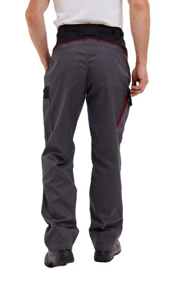 Костюм "Коста" куртка+брюки, цв. серый/черный/красный (тк.Tomboy)