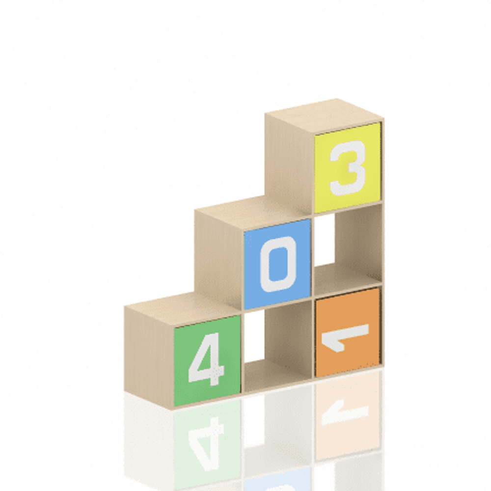 Игровой стеллаж Лесенка 6 Рауд серия Скандик 204010426