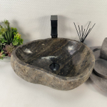 Раковина из речного камня RS-64887 49*38*15 0856