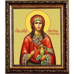 Анастасия Узорешительница Римляныня Иллирийская великомученица. Икона на холсте.