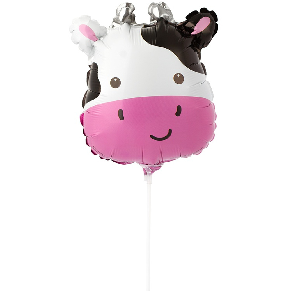 Шар Фольгированный Корова милая (Белый)