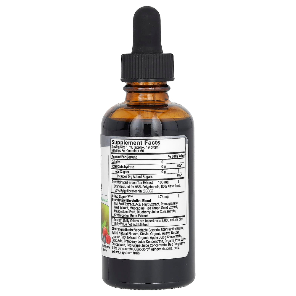 Nature's Answer, жидкий зеленый чай, ягодное ассорти, 60 мл (2 жидк. унции)