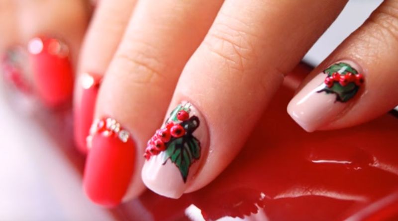 МК Красная Смородина. 4D гель Art Line для лепки. Объемные дизайны на ногтях