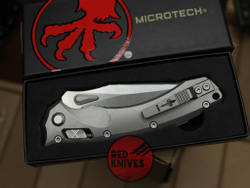 Нож Microtech Amphibian Titanium - рукоять титан, клинок апокалиптик
