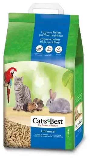 Древесный наполнитель для кошачьего туалета Cat's Best Universal, впитывающий