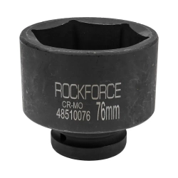 Головка ударная глубокая 1'', 76мм (6гр) RockForce RF-48510076