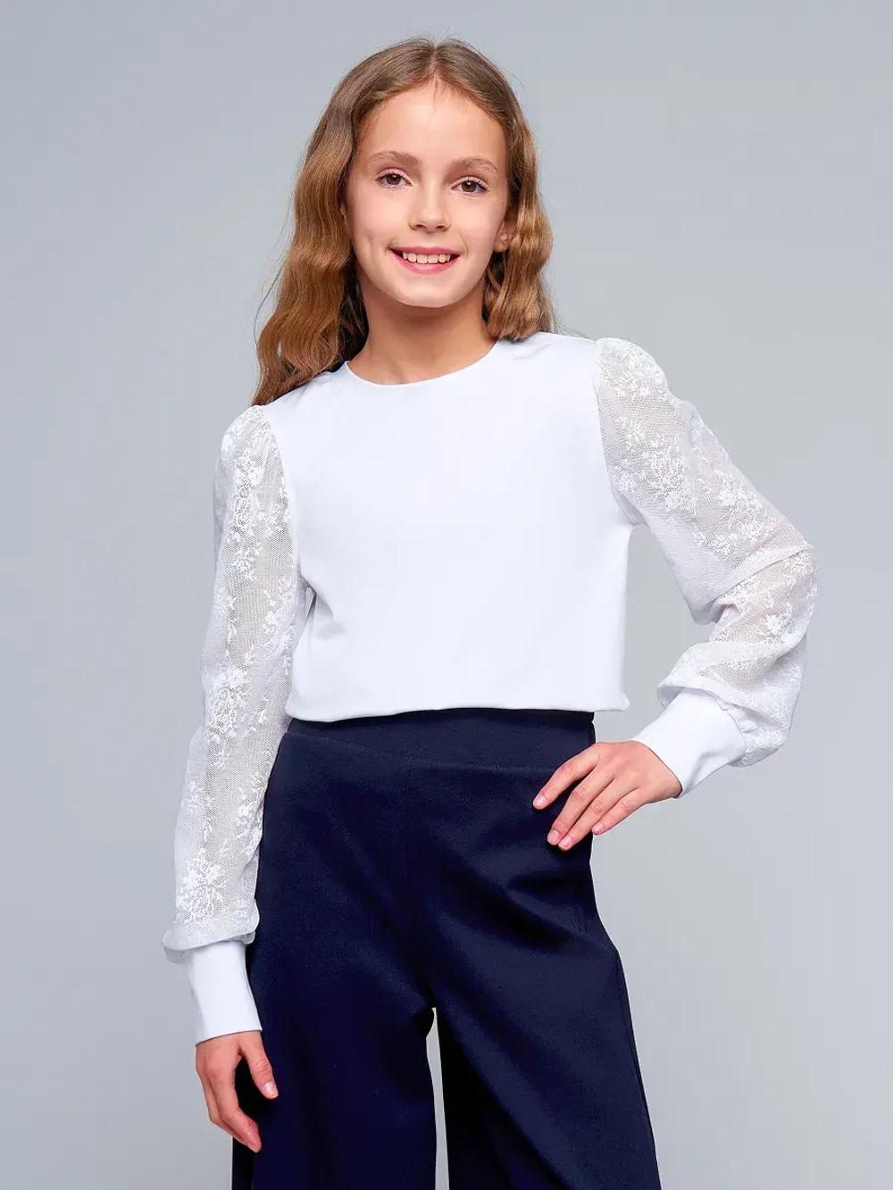 Блузка для девочки школьная нарядная