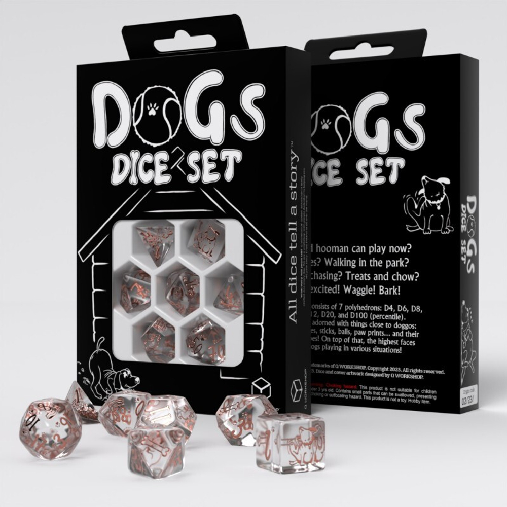 Набор кубиков Q WORKSHOP DOGS Dice Set: Bubbles