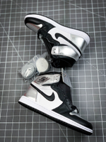 AIR JORDAN 1 RETRO HIGH OG SILVER TOE BLACK/METALLIC SILVER/WHITE