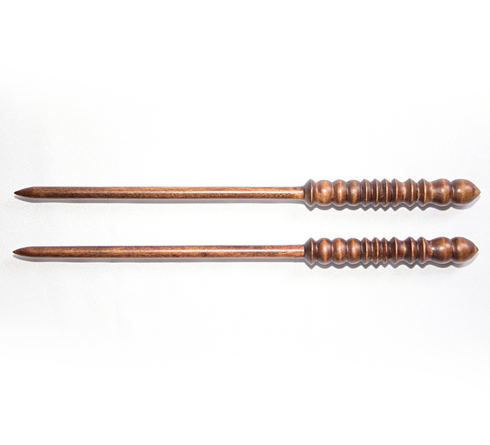 Спицы для вязания из дерева 10мм/305мм прямые береза #N3