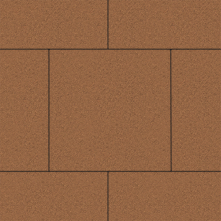 Тротуарная плитка КВАДРАТ 500х500 мм - Стандарт Оранжевый