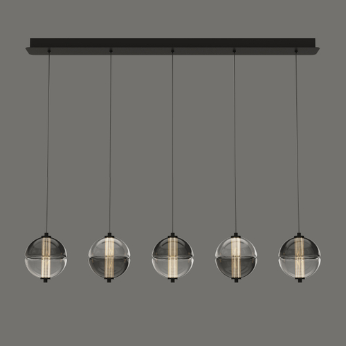 Подвесной светильник MD24022079-5B black/smoky