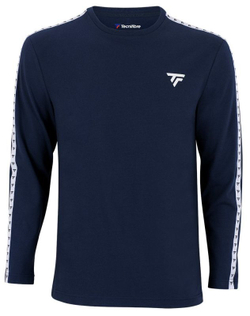 Мужская теннисная футболка теннисная Tecnifibre Trainning T-Shirt Long Sleeve - небесный